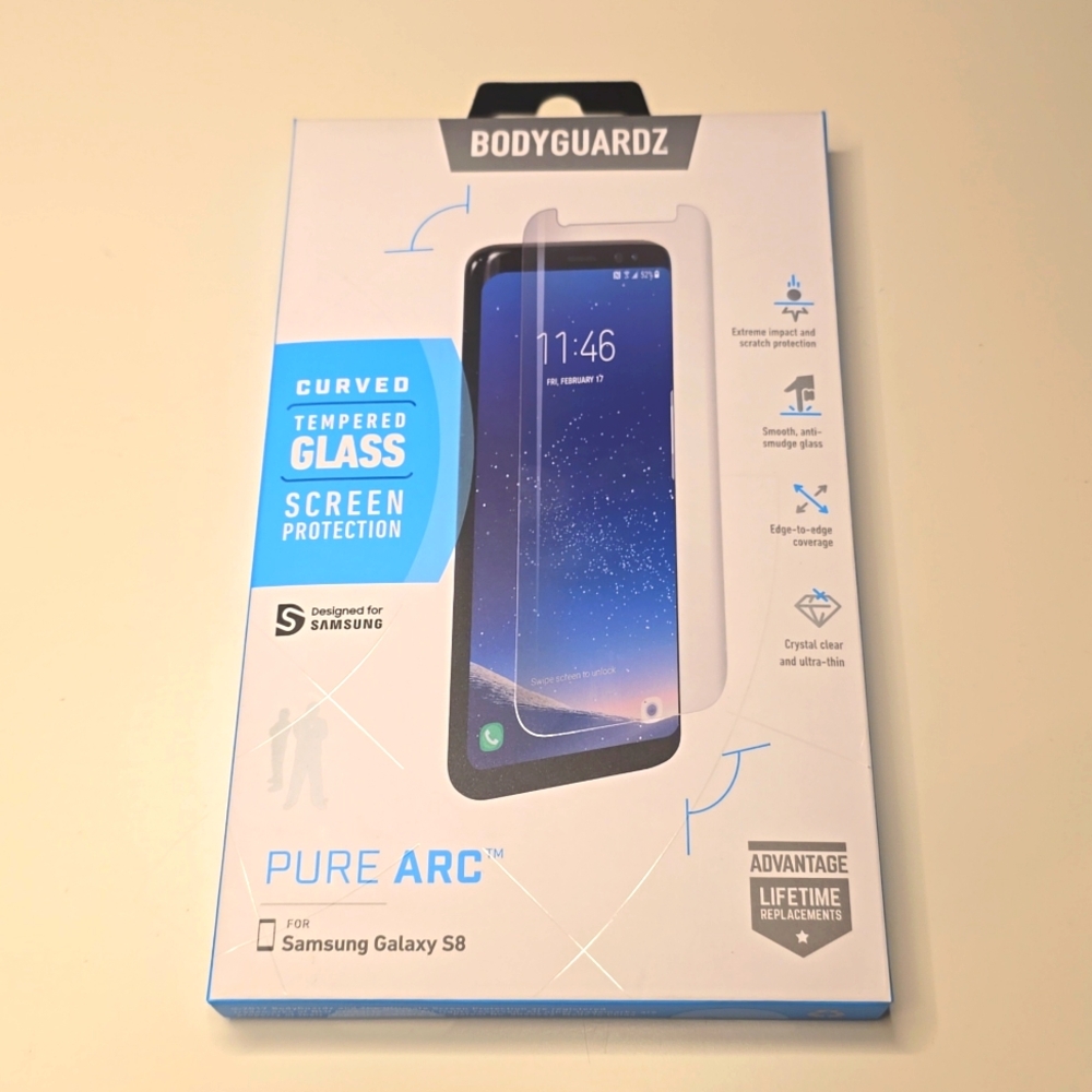Bodyguards Curved Tempered Glass for Samsung Galaxy S8